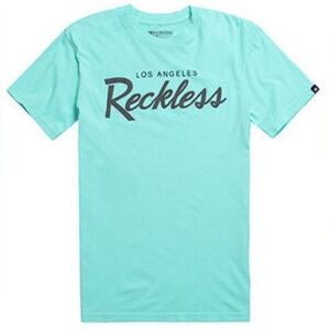 YOUNG & RESTLESS OG RECKLESS TEE - ICE BLUE SIZE MEDIUM (PREOWNED)